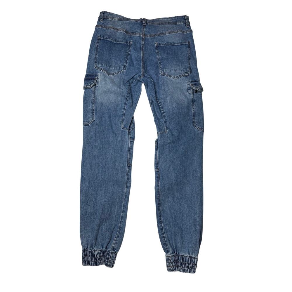 Cotton On Urban Jogger Cargo Denim Blue Wash Size 30 - Picture 2 of 11